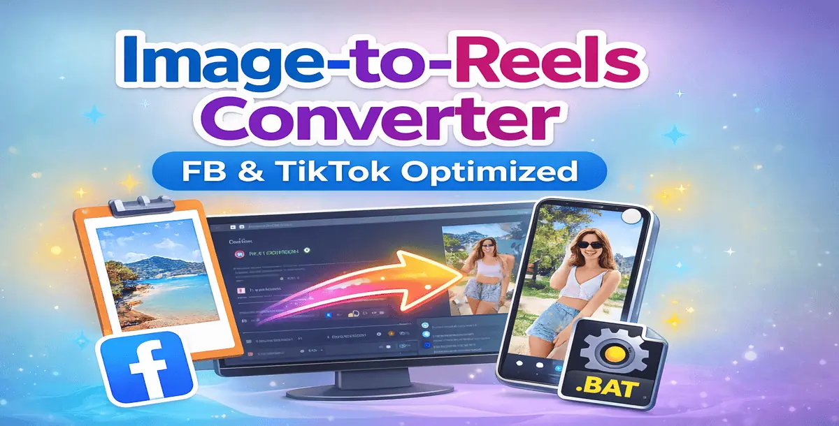 Image-to-Reels Converter (FB & TikTok Optimized)